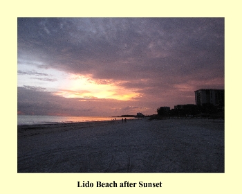 Lido Beach after Sunset