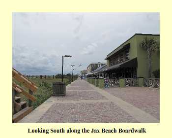 Looking South along the Jax Beach Boardwalk