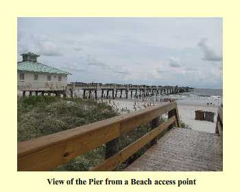 View of the Pier from a Beach access point