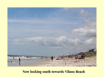 Now looking south towards Vilano Beach