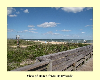 View of Beach from Boardwalk