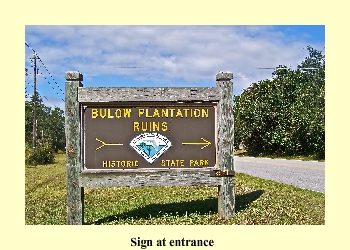 Sign at entrance