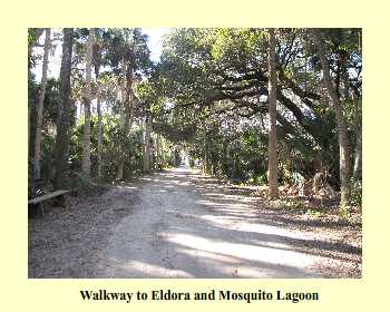 Walkway to Eldora and Mosquito Lagoon