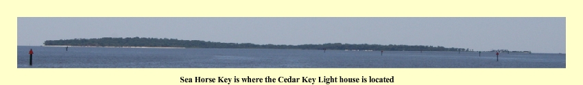 Sea Horse Key is where the Cedar Key Lighthouse is located