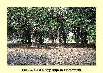 Park & Boat Ramp adjoines Homestead