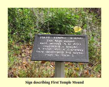 Sign describing First Temple Mound