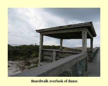 Boardwalk overlook of dunes