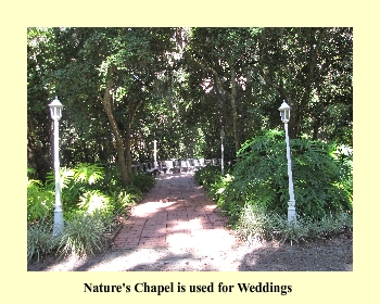 Nature's Chapel is used for Weddings