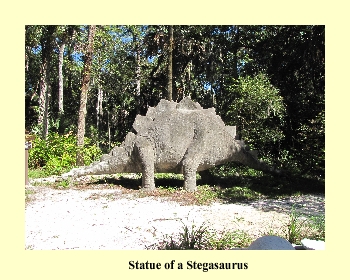 Statue of a Stegasaurus