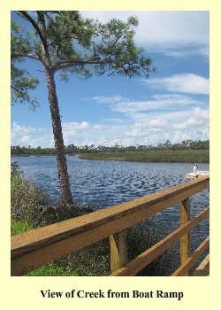 View of Creek from Boat Ramp