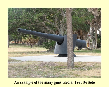 An example of the many guns used at Fort De Soto