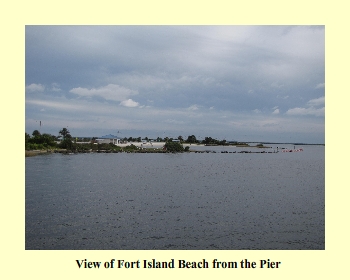 View of Fort Island Beach from the Pier