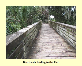 Boardwalk leading to the Pier