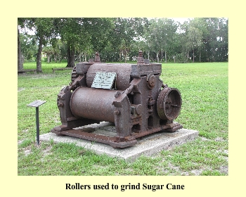 Rollers used to grind Sugar Cane