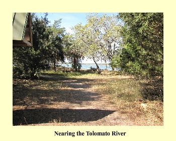 Nearing the Tolomato River