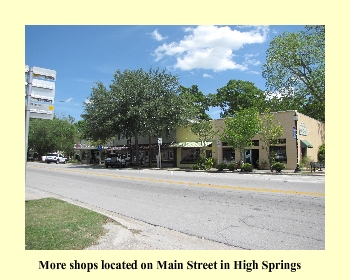 More shops located on Main Street in High Springs