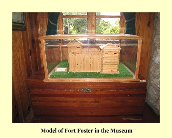 Model of Fort Foster in the Museum