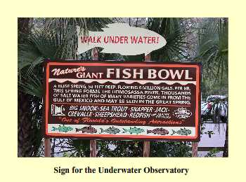 Sign for the Underwater Observatory