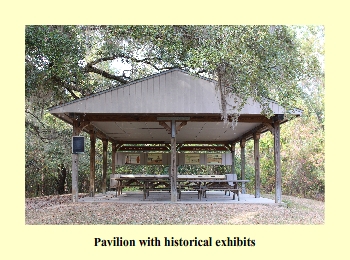 Pavilion with historical exhibits