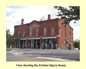 View showing the Perkins Opera House