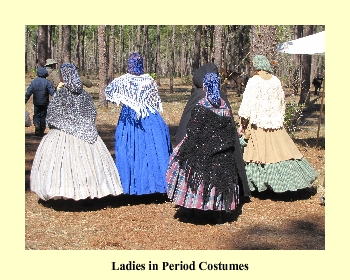 Ladies in Period Costumes