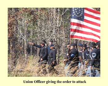 Union Officer giving the order to attack