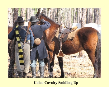 Union Cavalry Saddling Up