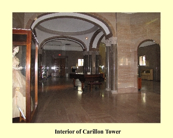 Interior of Carillon Tower