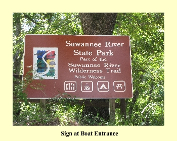 Sign at Boat Entrance