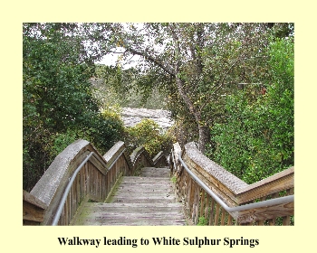 Walkway leading to White Sulphur Springs